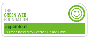 appointo.nl draait op groene hosting, geverifieerd door de Green Web Foundation